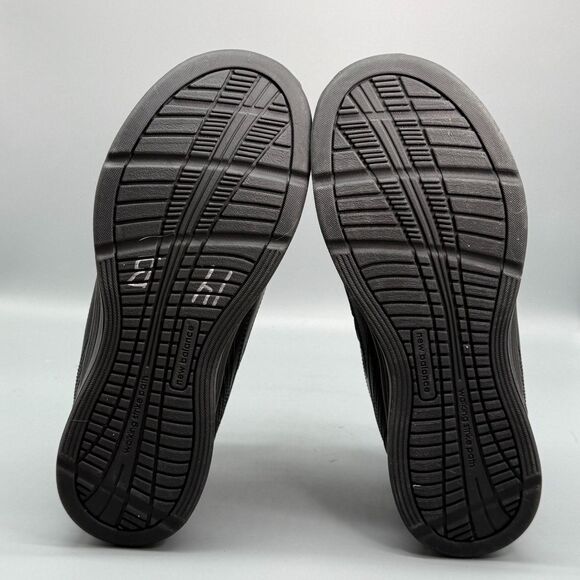 New Balance 577 Men's 9 Black Leather Walking Sneakers Hook & Loop Low Top - Picture 7 of 9